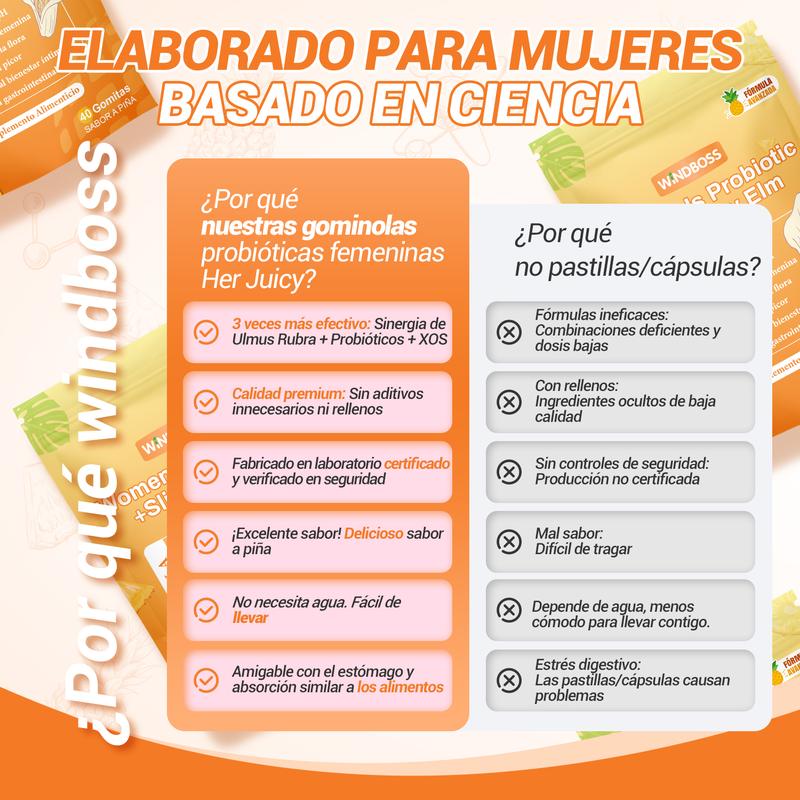 Gomitas probióticas femenina