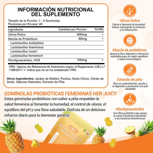 Gomitas probióticas femenina
